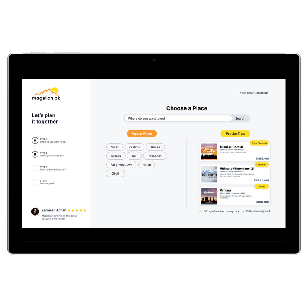 UX – Itinerary Builder